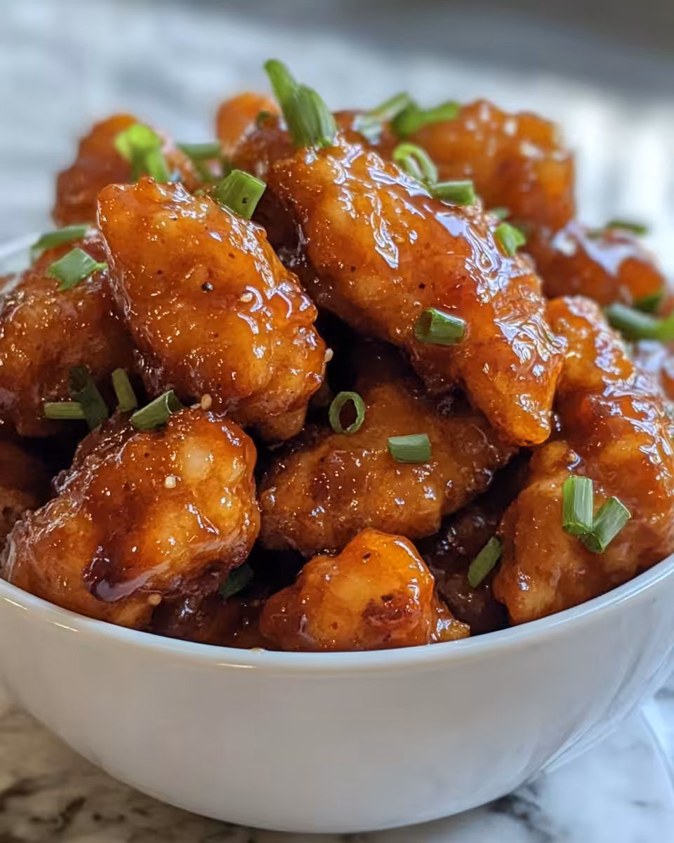 Hot honey chicken cooking in pressure cooker with steam cues