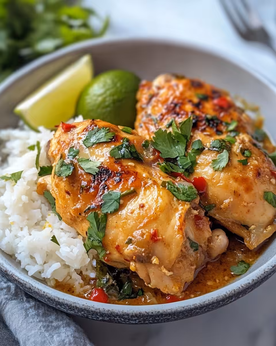 Perfectly cooked pressure cooker chicken breasts with crispy skin on a plate