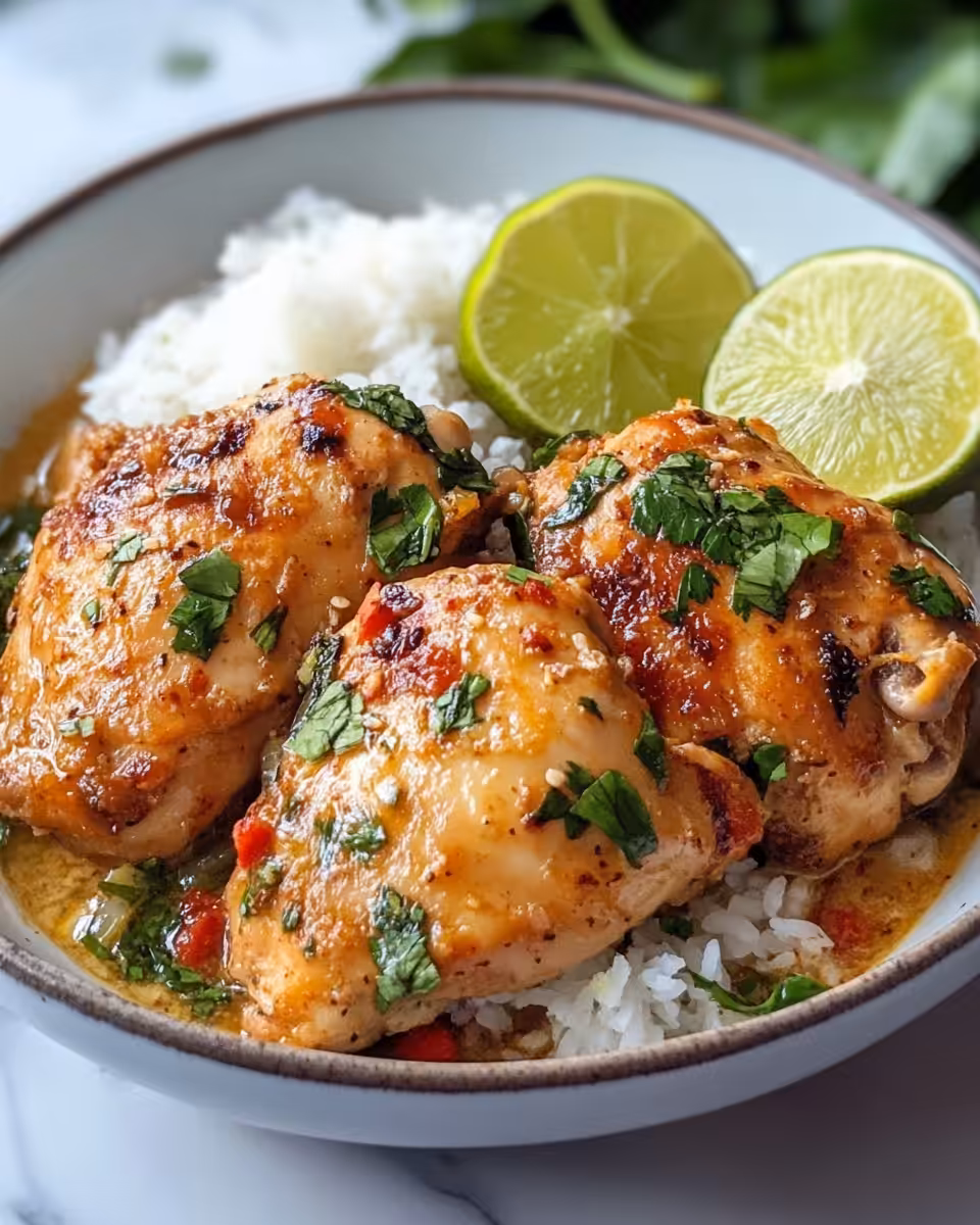 Pressure cooker with juicy chicken cooking, releasing steam as flavor builds