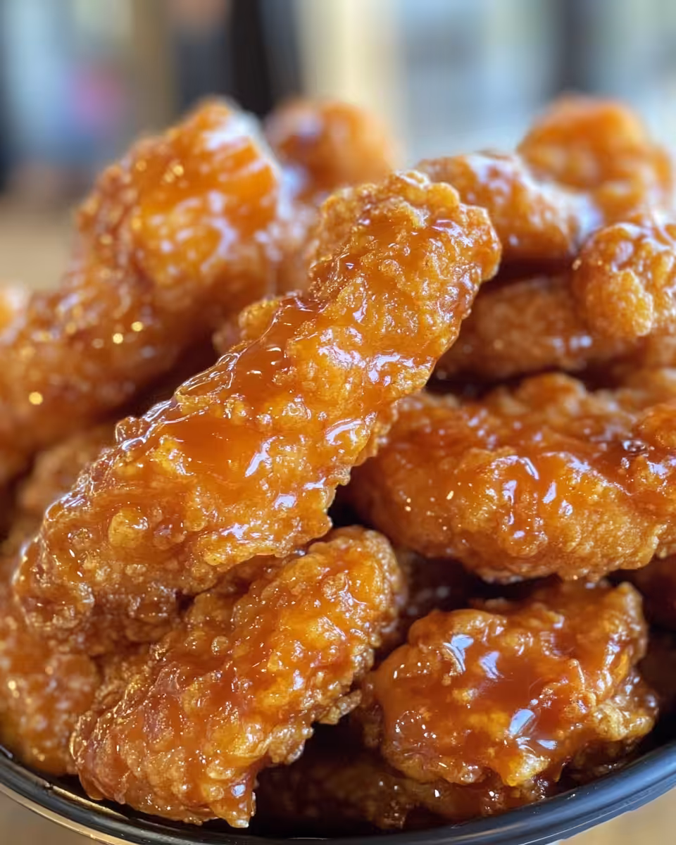 Ingredients for hot honey chicken tenders arranged for cooking