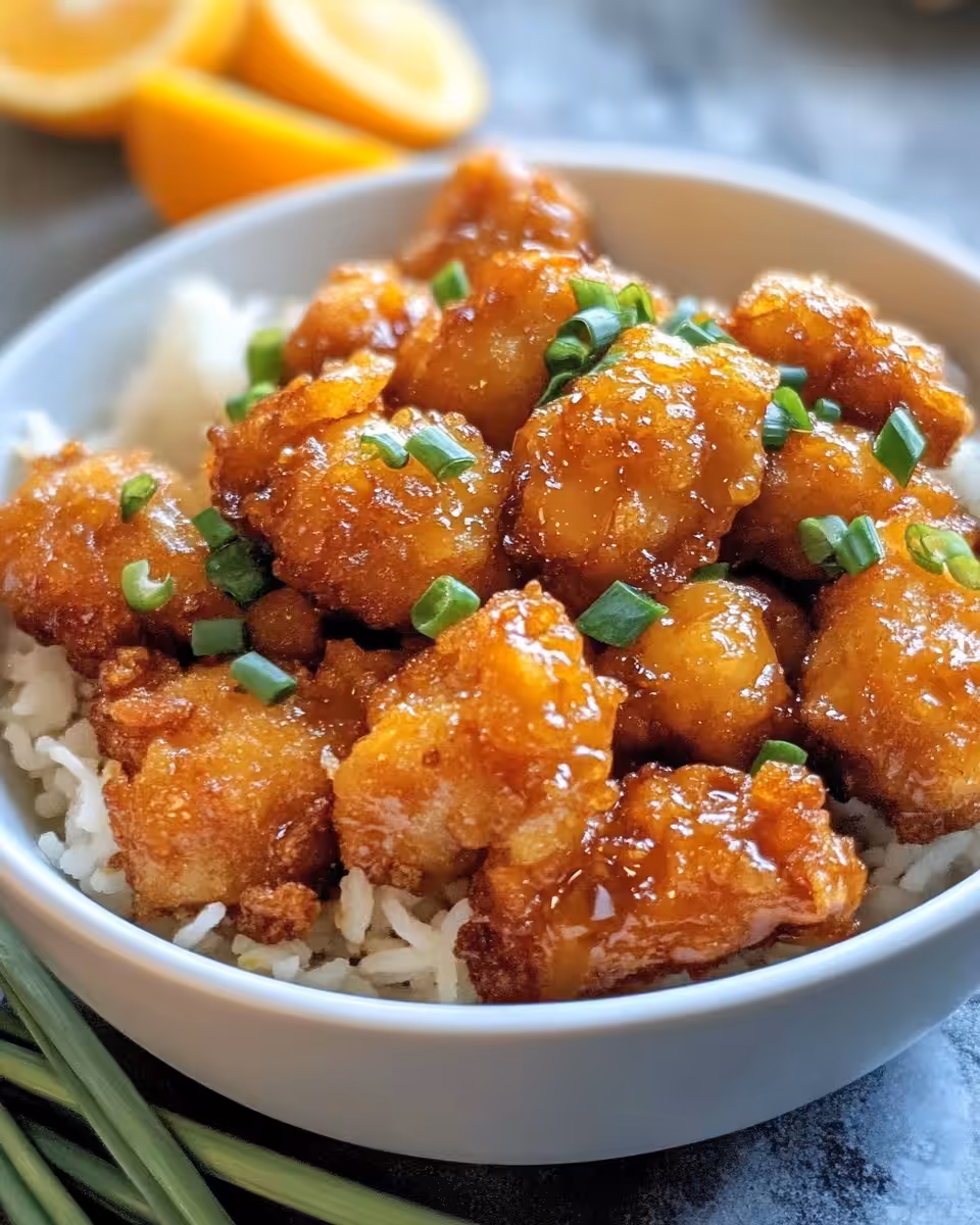Ingredients for gluten-free crispy orange chicken recipe