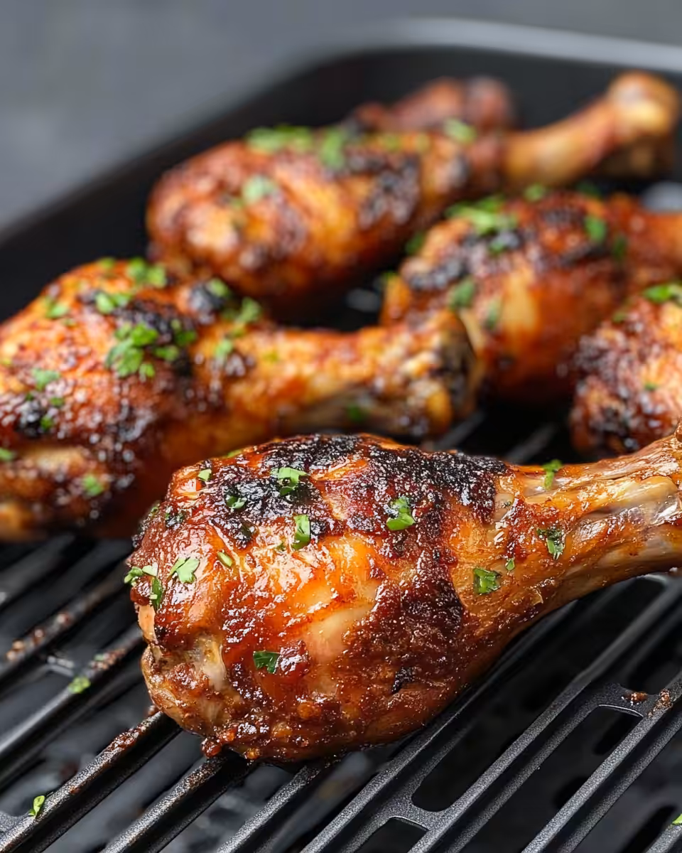 Preparing Kalbi chicken marinade in blender for air fryer