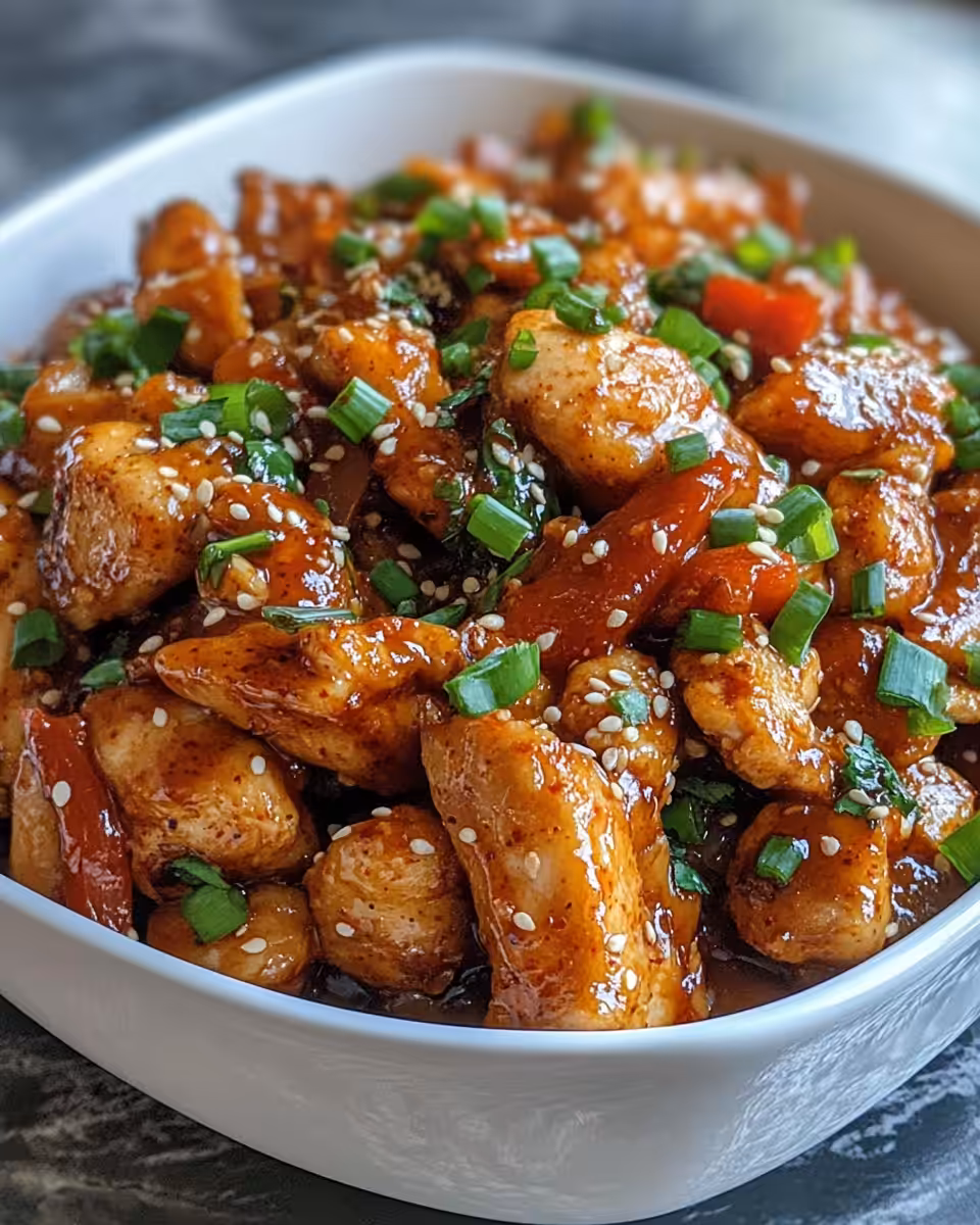 Ingredients and cooking process of Dakgalbi including chicken, sweet potatoes, rice cake sticks