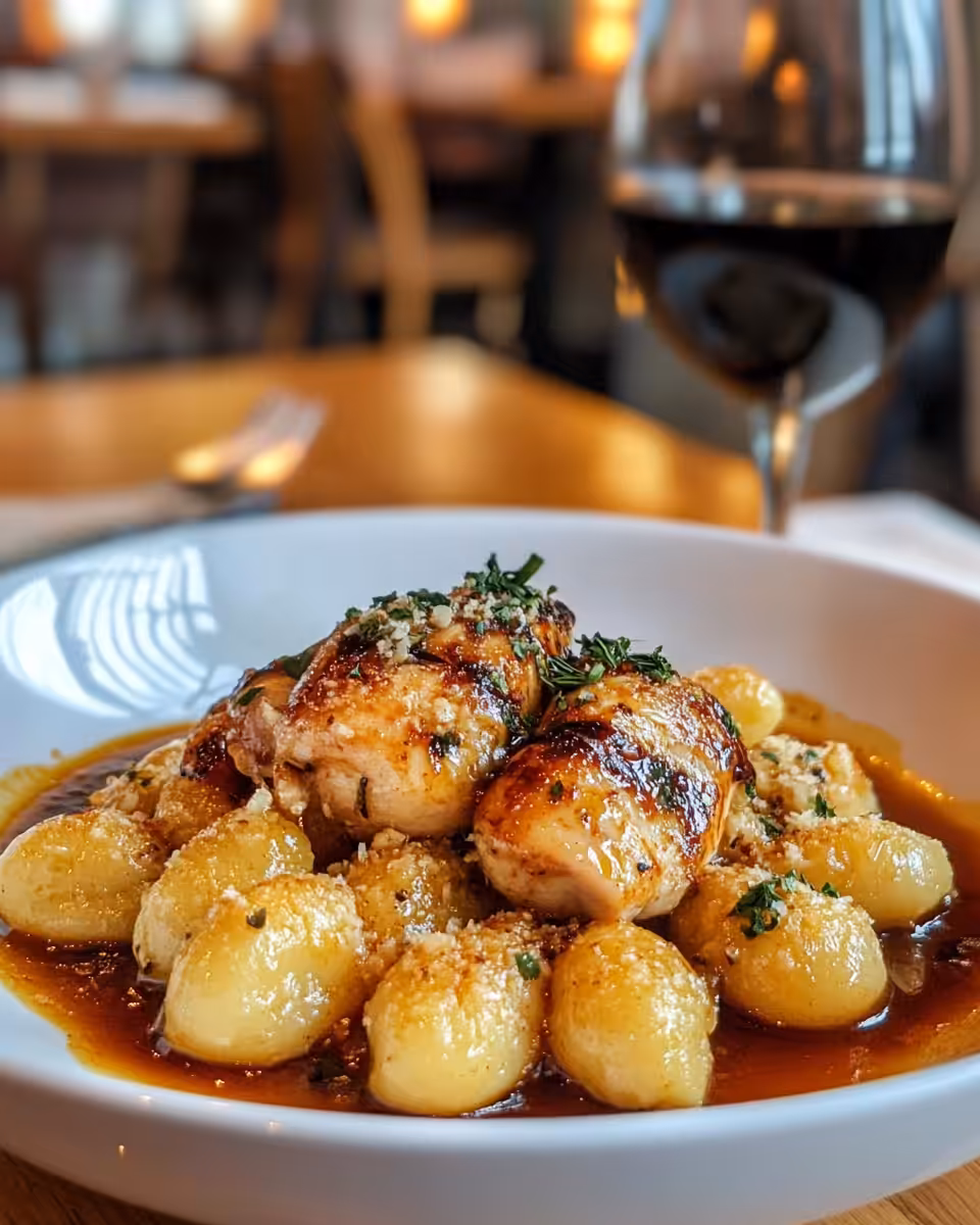 Ingredients for Marry Me Chicken Gnocchi laid out on a kitchen counter