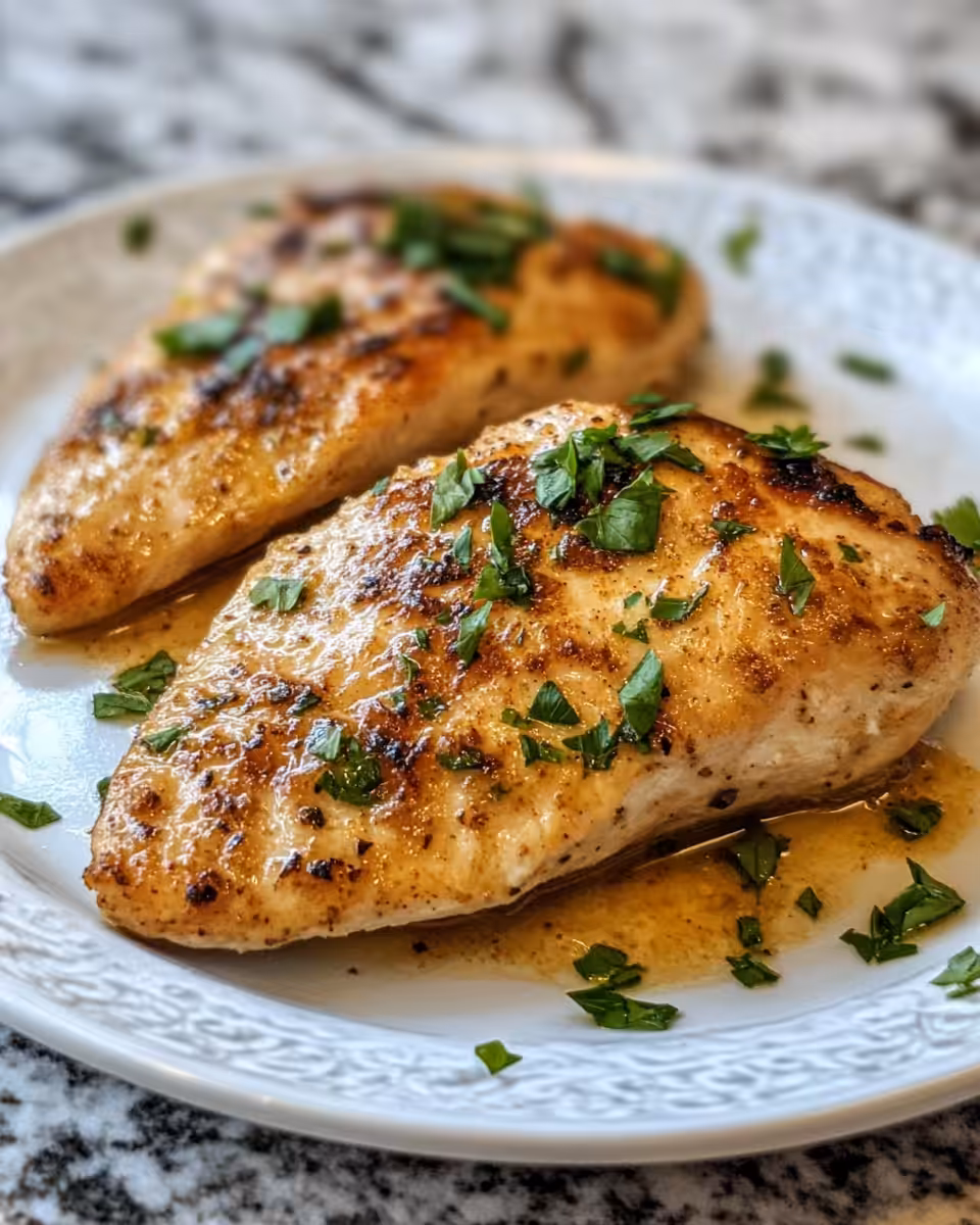 Ingredients and creamy mixture for melt-in-your-mouth chicken breasts
