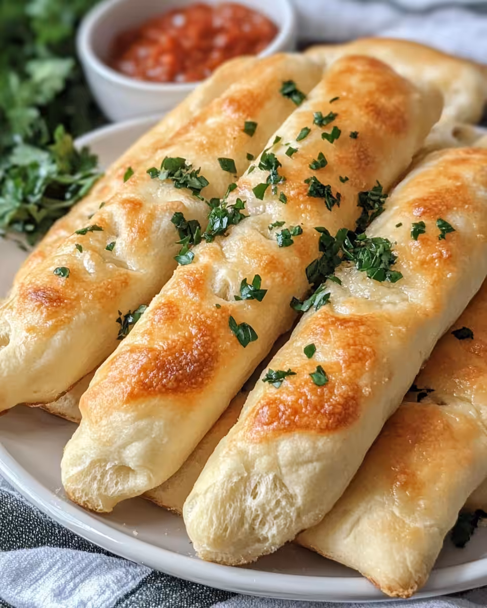 Freshly baked Olive Garden style breadsticks hot out of the pressure cooker