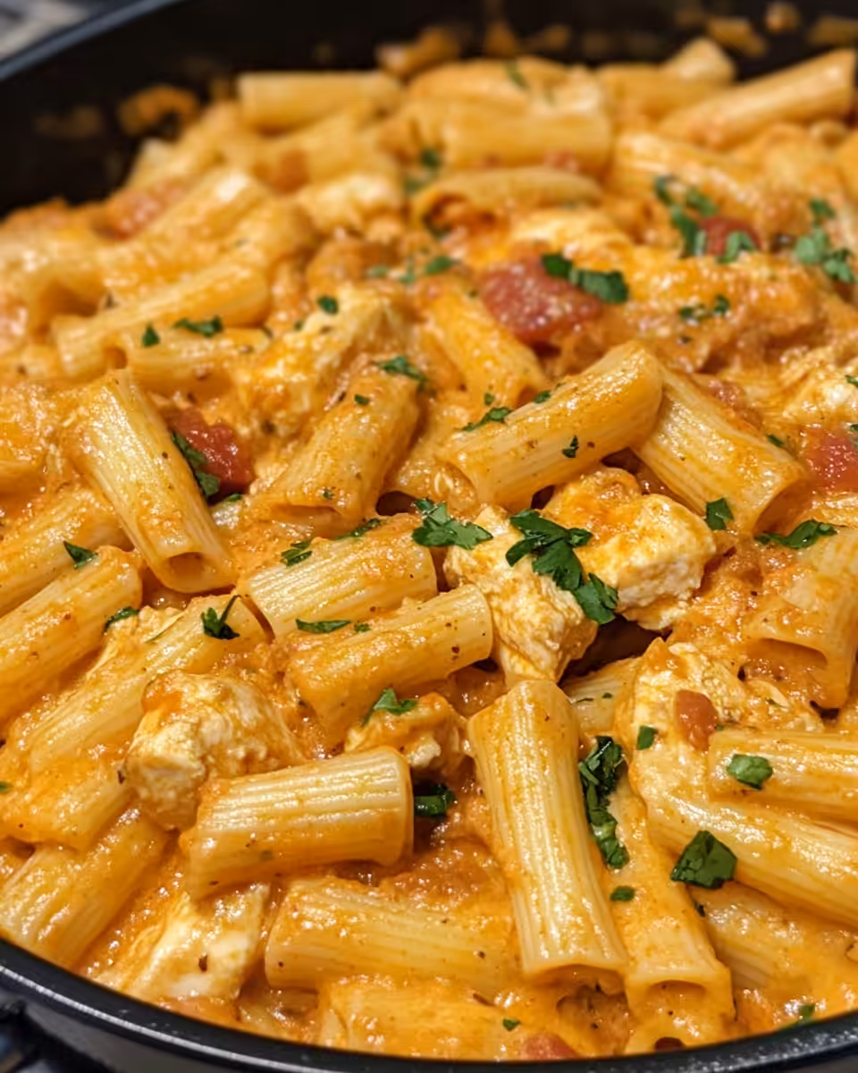 Cooking process showing chicken and creamy chipotle sauce in skillet