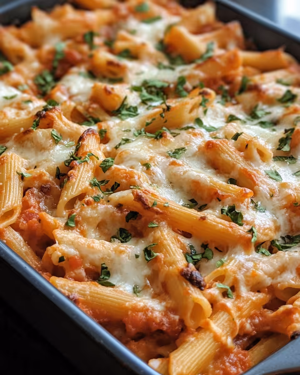 Steam rising from pressure cooker during Million Dollar Penne Pasta Bake preparation