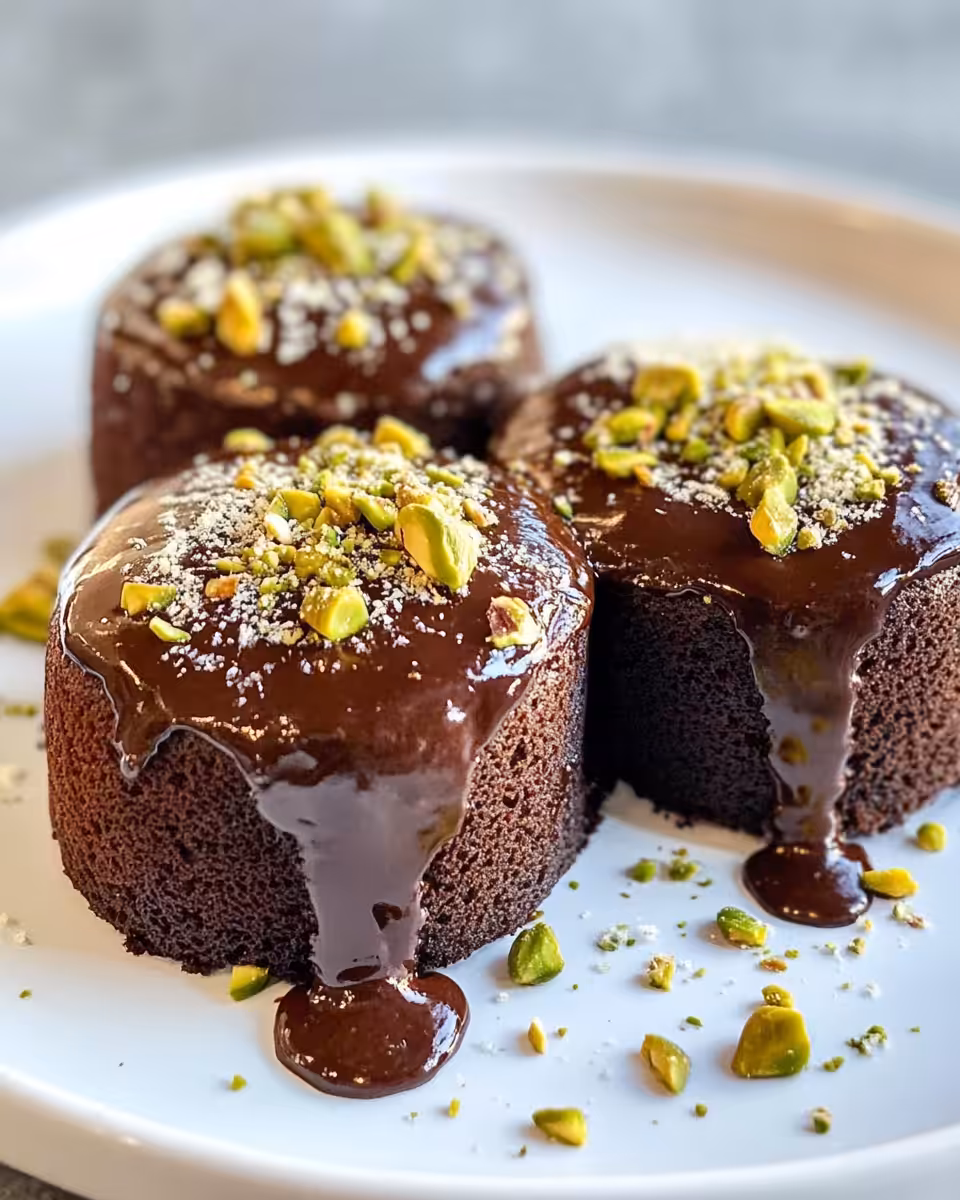 Bittersweet chocolate molten lava cakes fresh out of pressure cooker