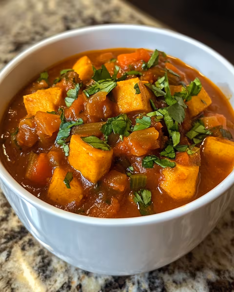 Colorful chopped vegetables and herbs as ingredients for stew