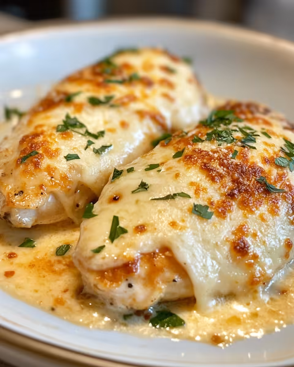 Serving golden Longhorn Parmesan Crusted Chicken on a dinner plate