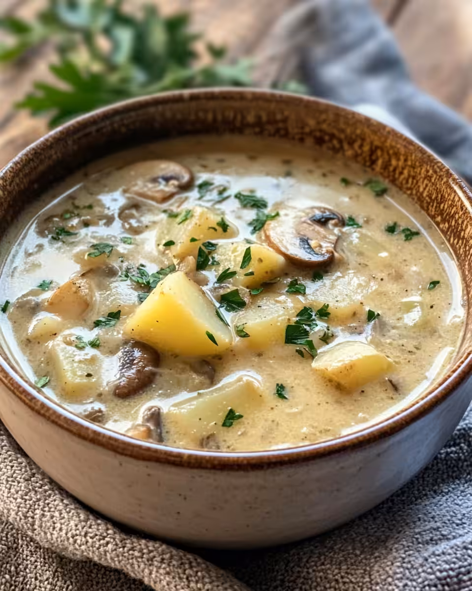 Sautéing mushrooms for Russian potato and mushroom soup