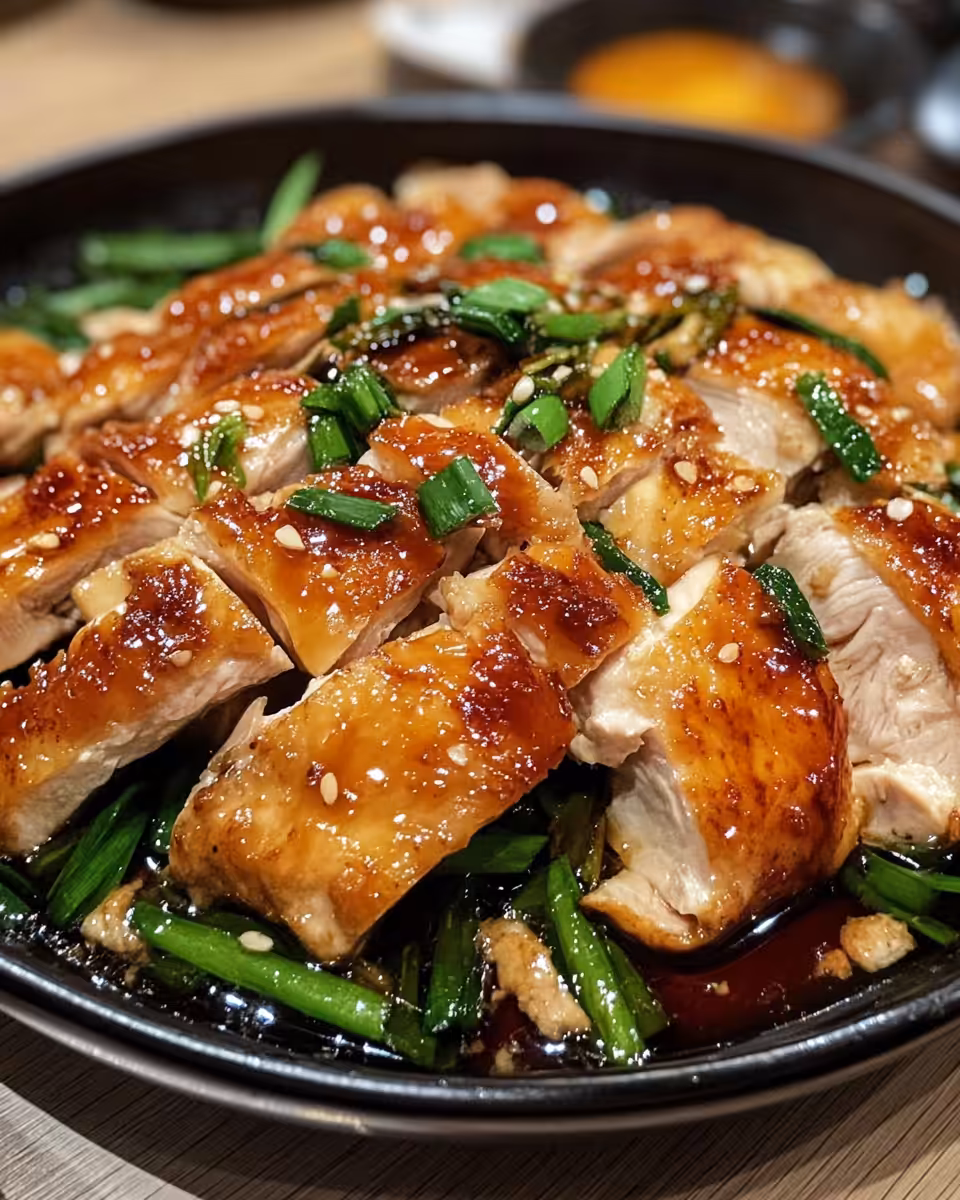 Mixing marinade ingredients for Chinese roast chicken