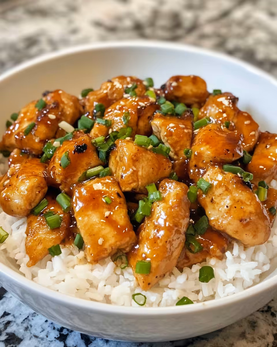 Close-up of spicy maple jerk chicken cooking in pressure cooker