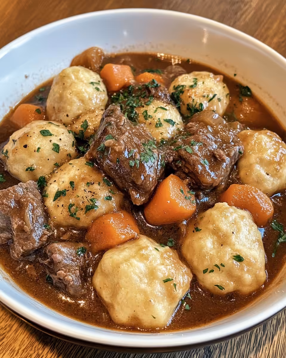 Ingredients laid out for beef stew with bacon, vegetables, Guinness beer and cheddar herbs