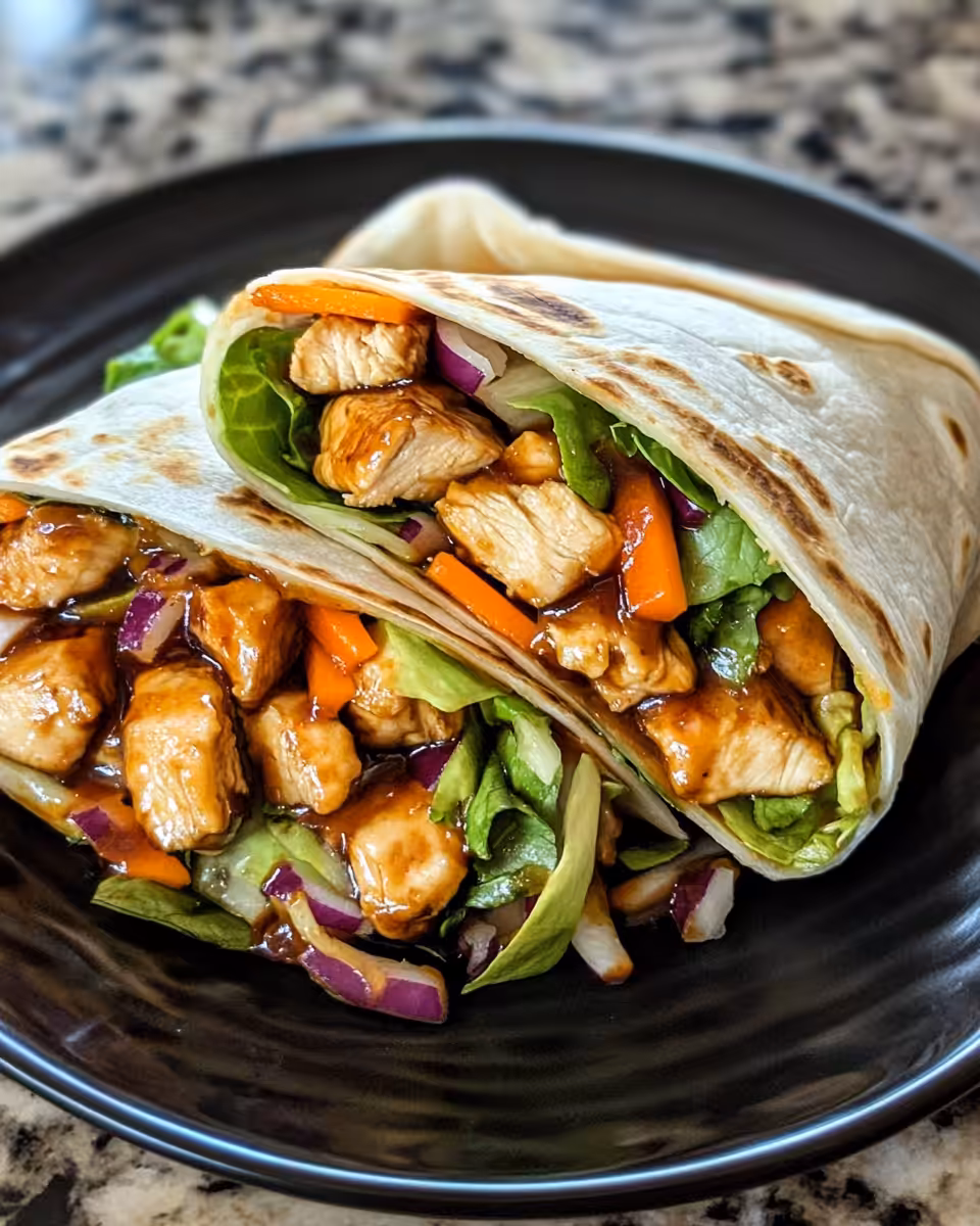 Pressure cooker with steaming chicken preparing for wraps