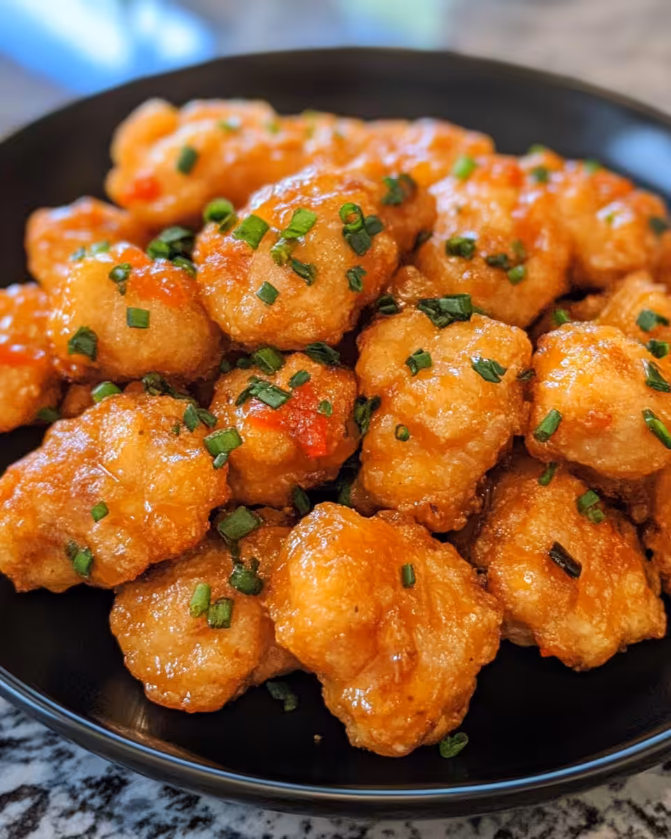 Golden crispy Thai chicken bites served with sweet chili sauce