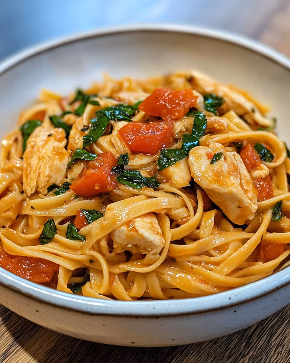 Creamy finished slow cooker chicken with Parmesan and spinach served