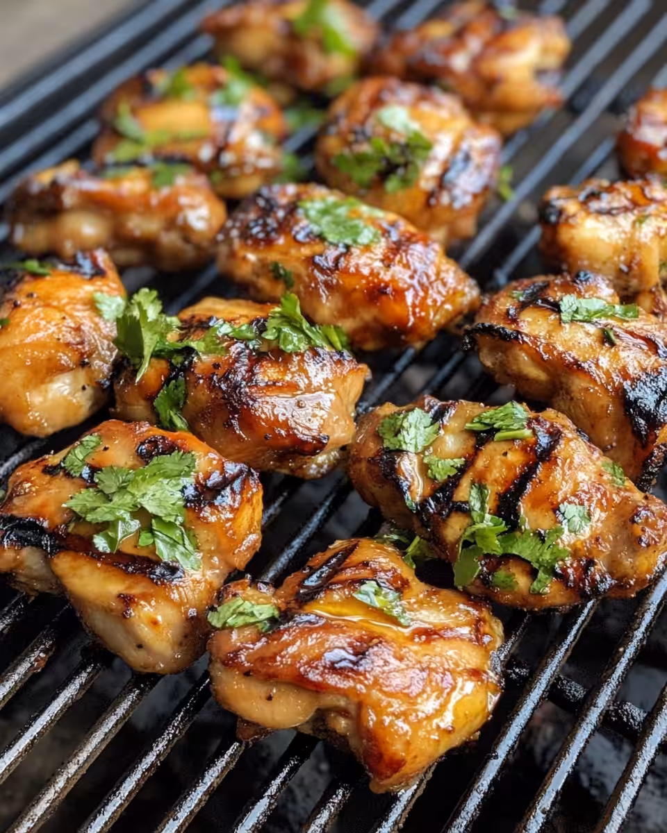 Vietnamese grilled chicken with lemongrass and garlic aroma cooking in pressure cooker