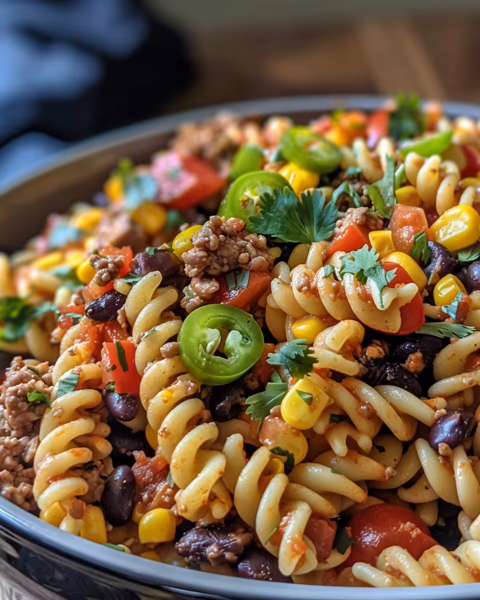 Pressure cooker taco pasta aroma and steam