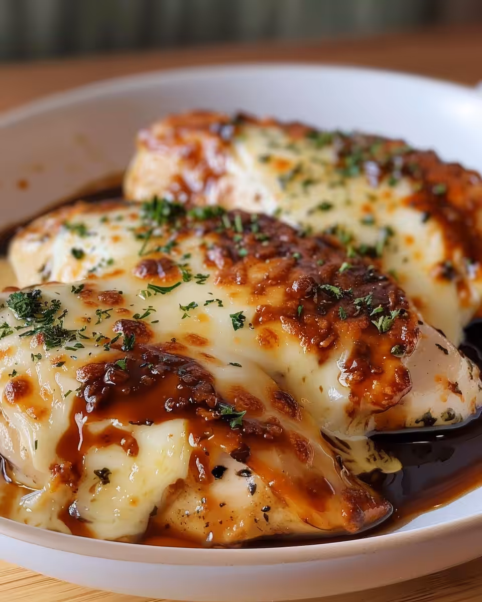 Pressure cooker balsamic chicken breast starting cooking process