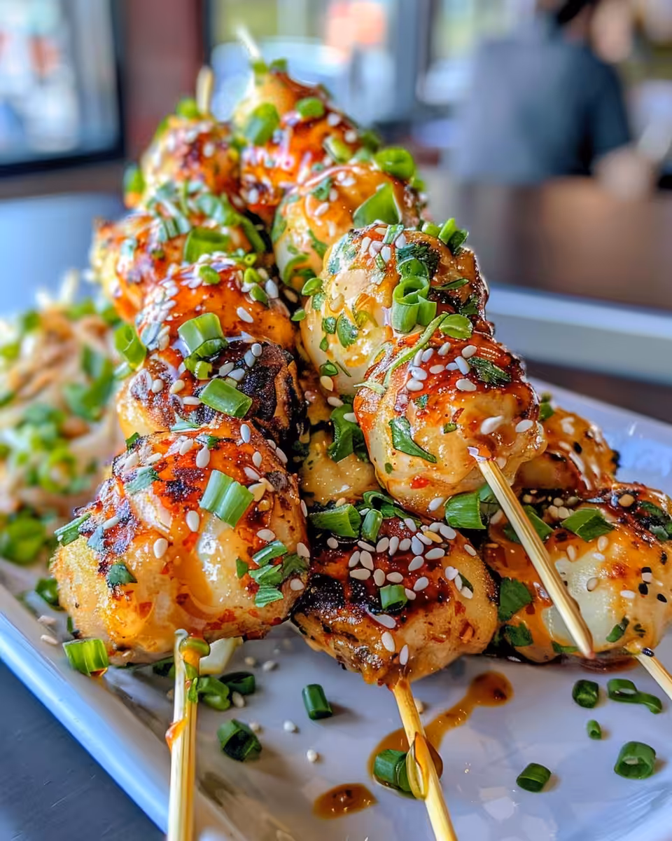 Freshly prepared chicken skewers with veggies ready for pressure cooker