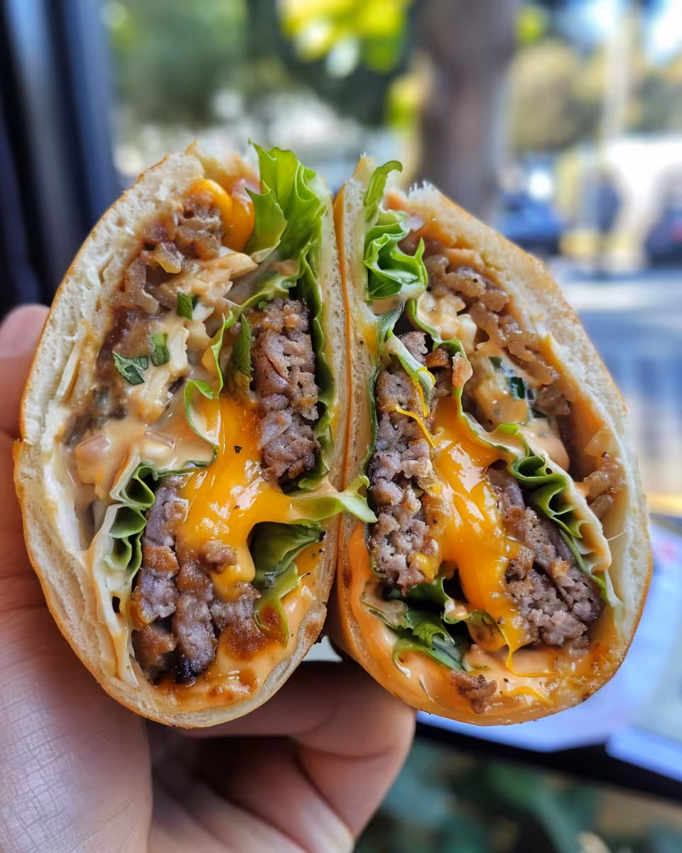 Fully wrapped Big Mac Wraps ready to serve and enjoy