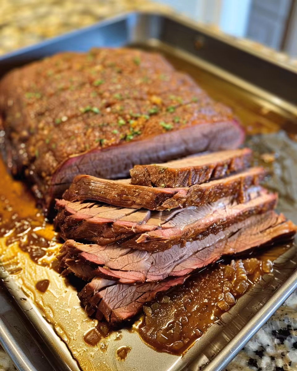 Ingredients of corned beef brisket with onions and spices for pressure cooker