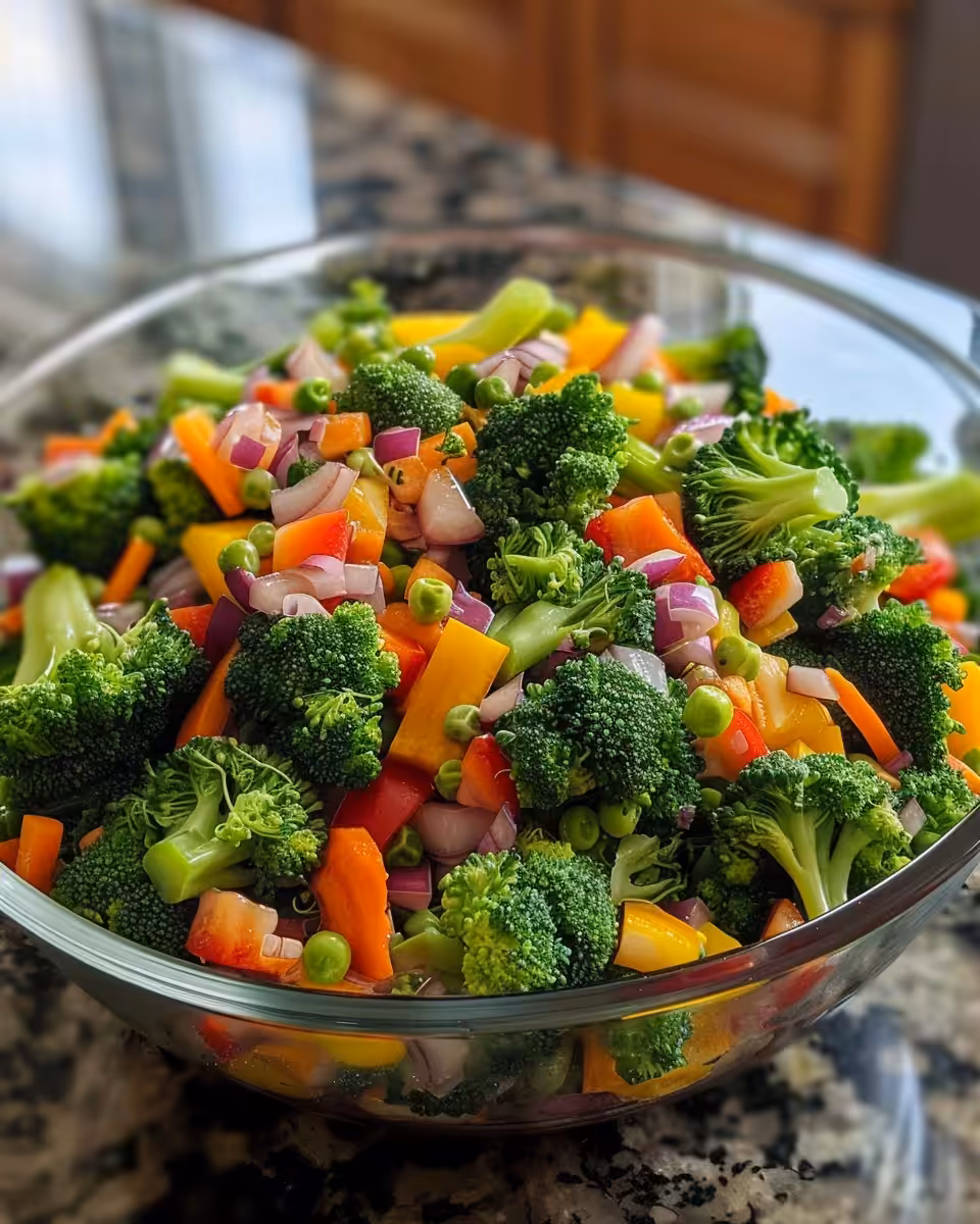 Pressure cooker releasing steam as broccoli salad cooks
