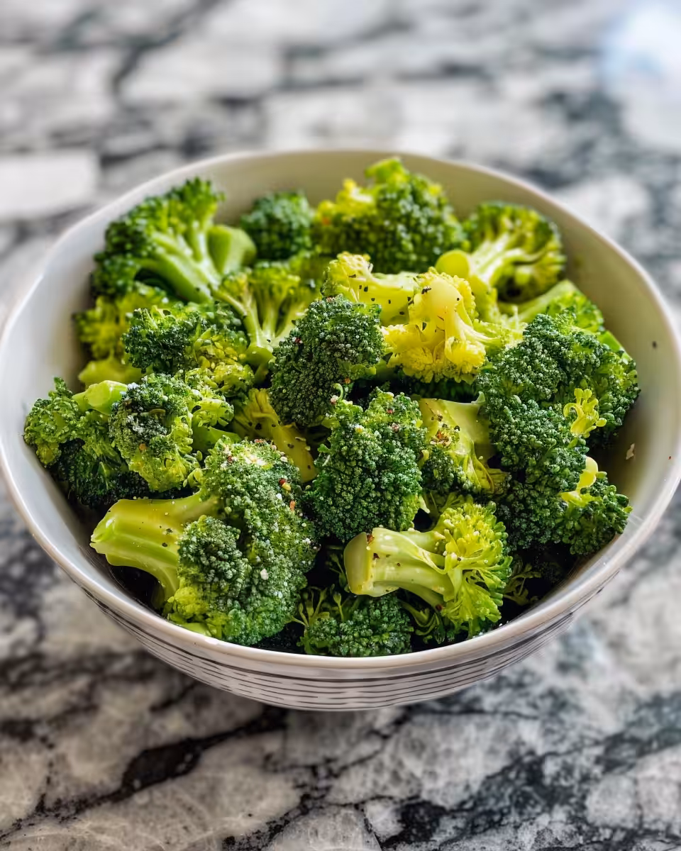 Plated broccoli salad showcasing the final dressed salad ready to serve