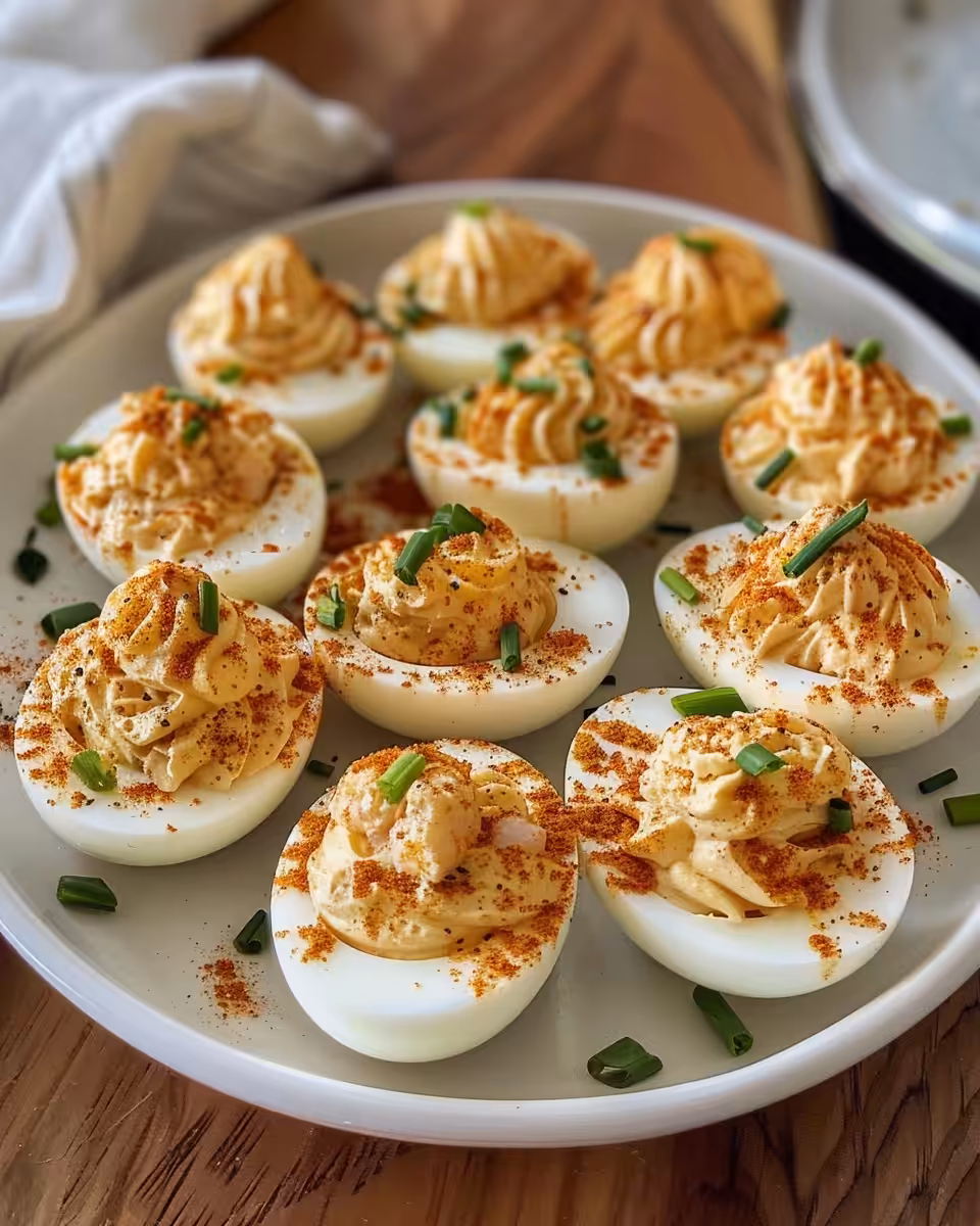 Pressure cooker steam rise while cooking deviled eggs with shrimp