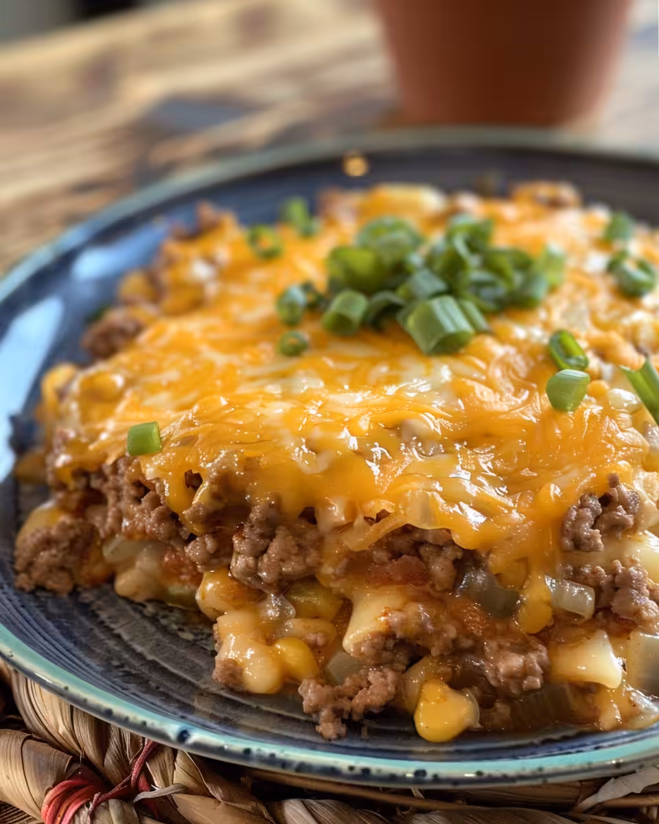 Prepared cattle drive casserole in pressure cooker ready to eat