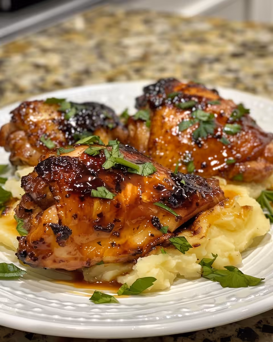 Chipotle honey chicken thighs caramelizing in pressure cooker with smoky aroma