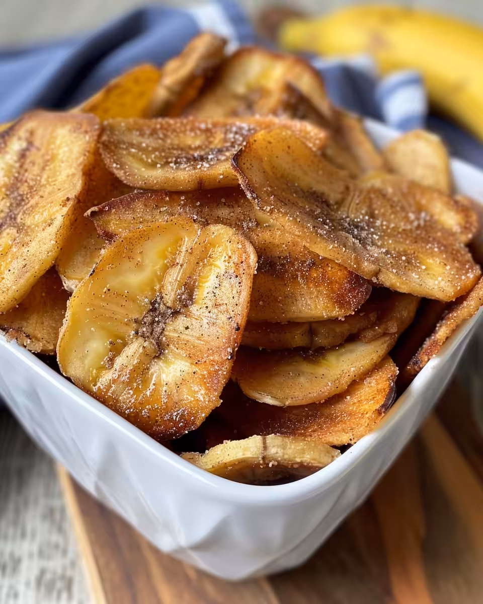 Ingredients for cinnamon sugar banana chips including ground cinnamon and brown sugar