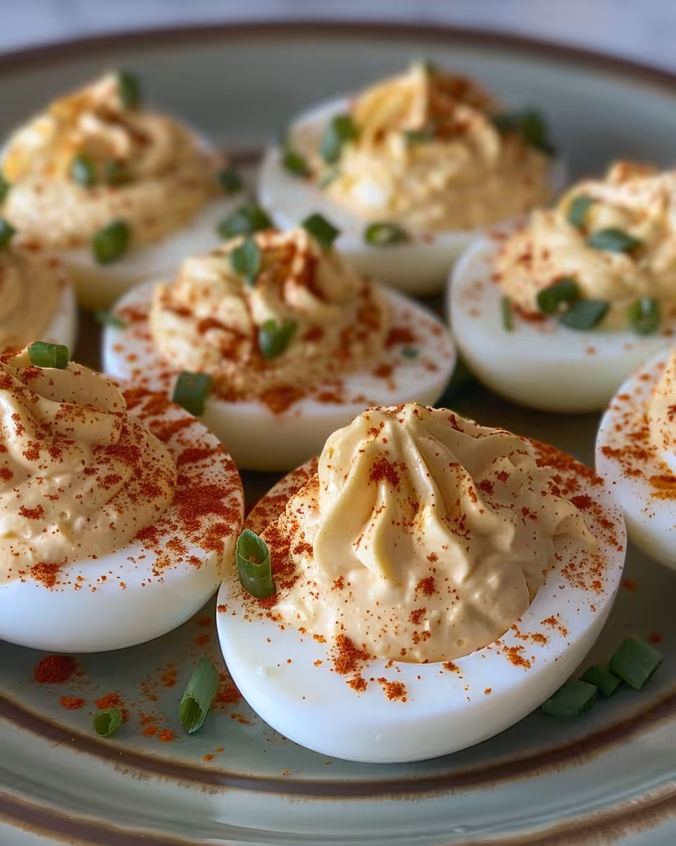 Ingredients for classic deviled eggs spread out on countertop
