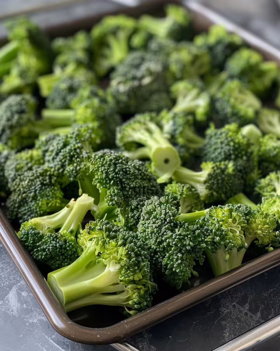 Finished copycat Longhorn garlic parmesan broccoli plated and ready to serve