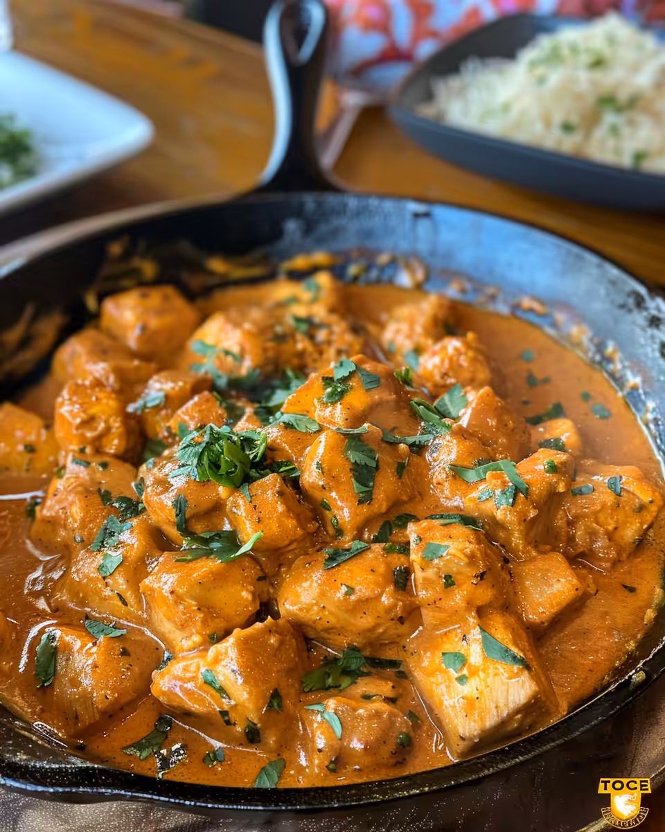 Final plated garlic butter chicken dish ready to serve