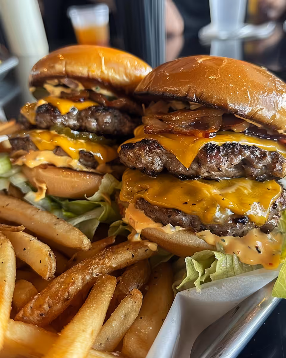 Juicy crack burgers fresh from the pressure cooker