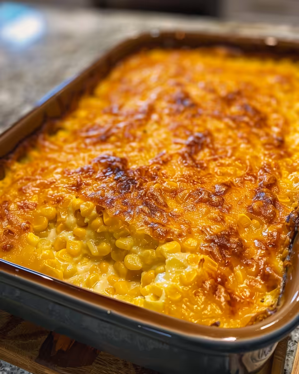Ingredients of cream cheese corn casserole prepared and ready to mix