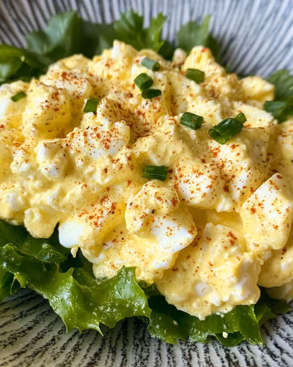 Ingredients for creamy cottage cheese egg salad including eggs, mayo, scallions