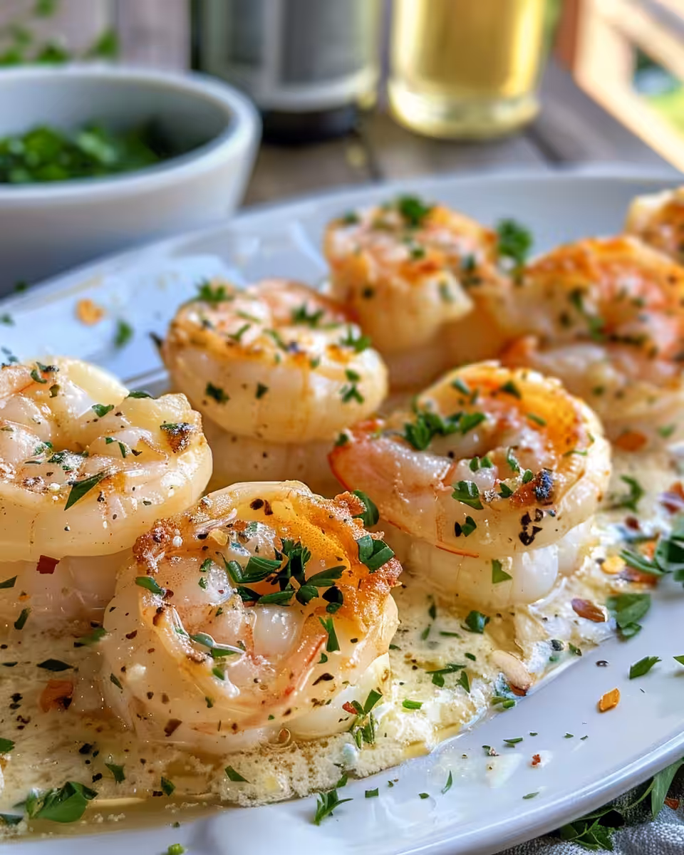 Close-up of creamy garlic parmesan shrimp roll-ups in soft tortillas with steam