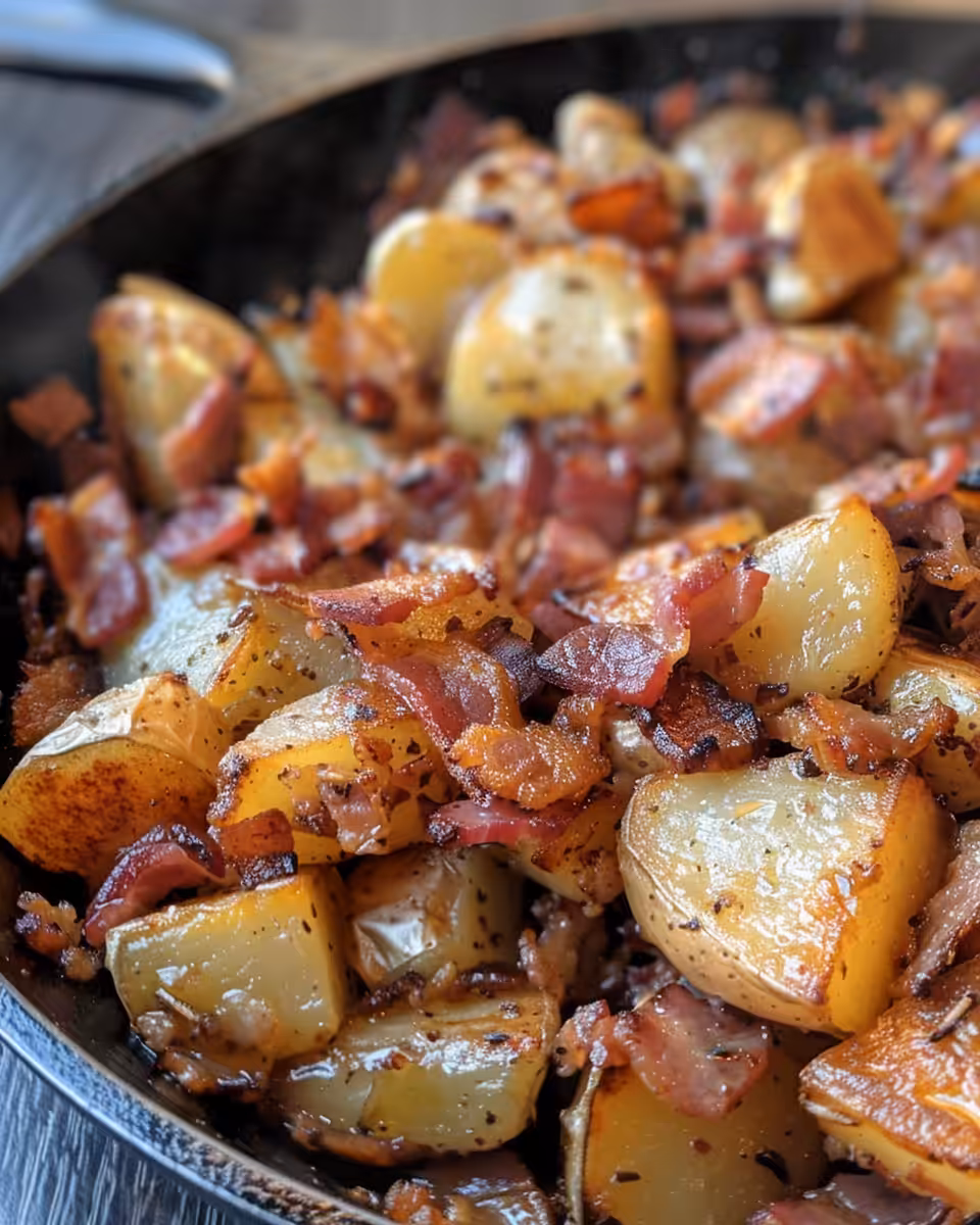 Final plated pressure cooker Irish bacon and cabbage served warm