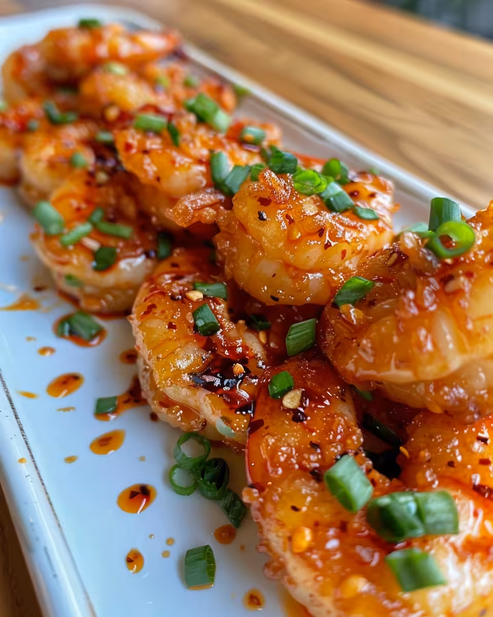 Ingredients for firecracker shrimp including shrimp, seasonings and sauces