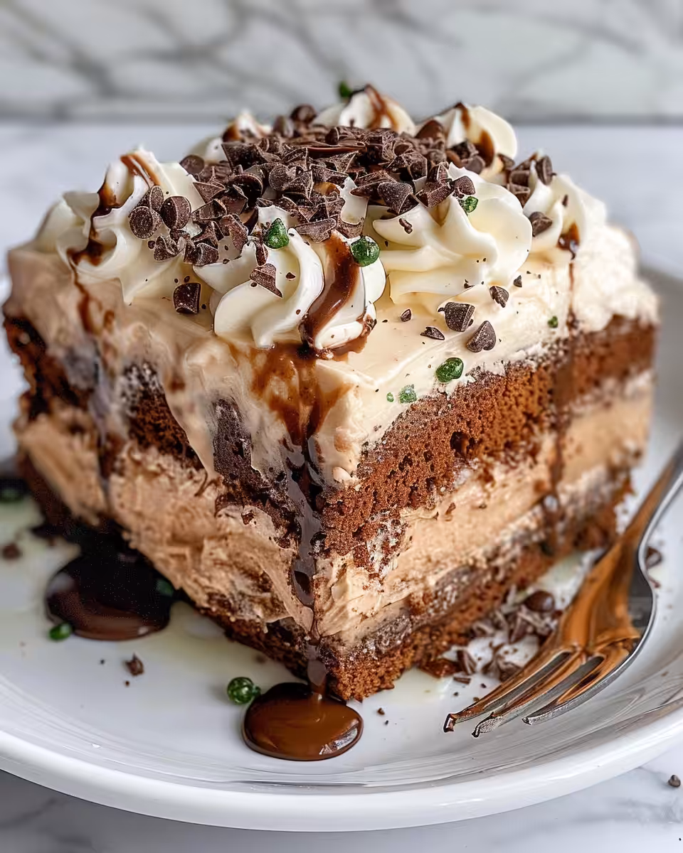 Decadent Irish Cream Chocolate Poke Cake cooking in pressure cooker