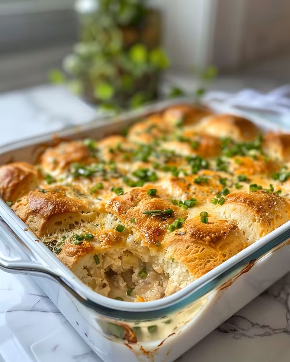 Ingredients and layers of pressure cooker breakfast casserole with sausages and cheeses