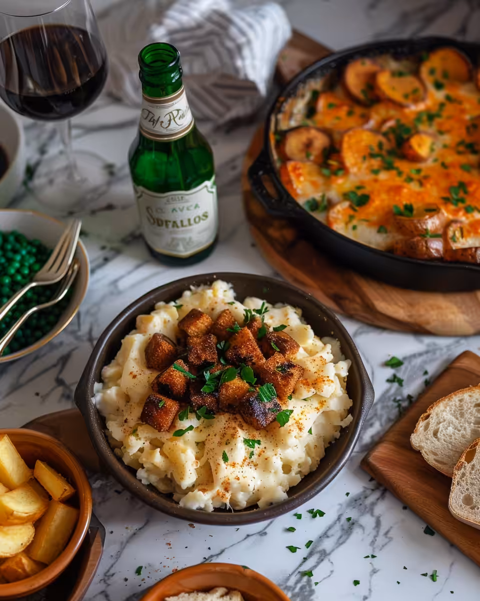 Pressure cooker steaming with St. Patrick's Day dinner smells in kitchen