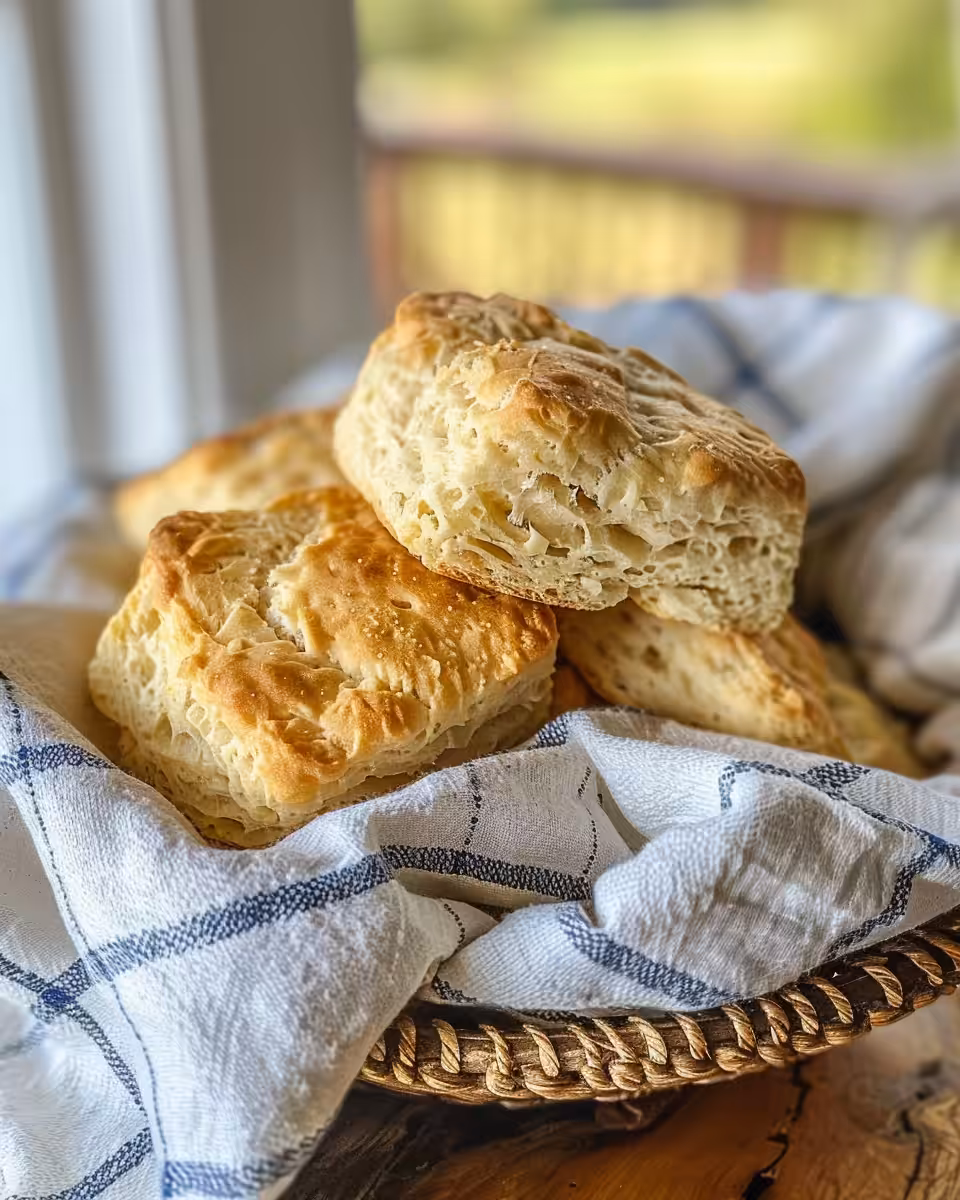 Close up of Irish Soda Bread Biscuits steaming fresh from pressure cooker