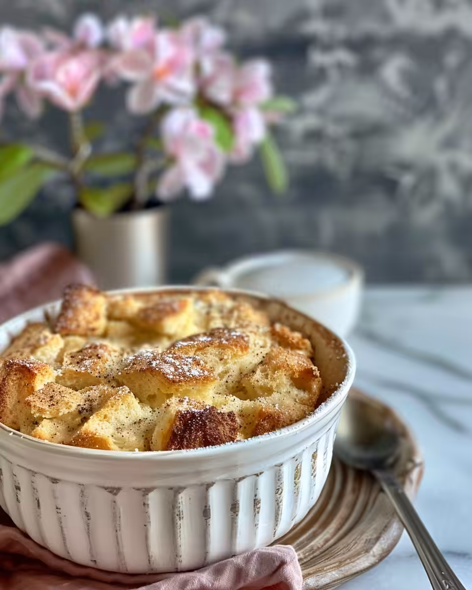 Steaming Irish soda bread pudding with cinnamon and pecans in pressure cooker