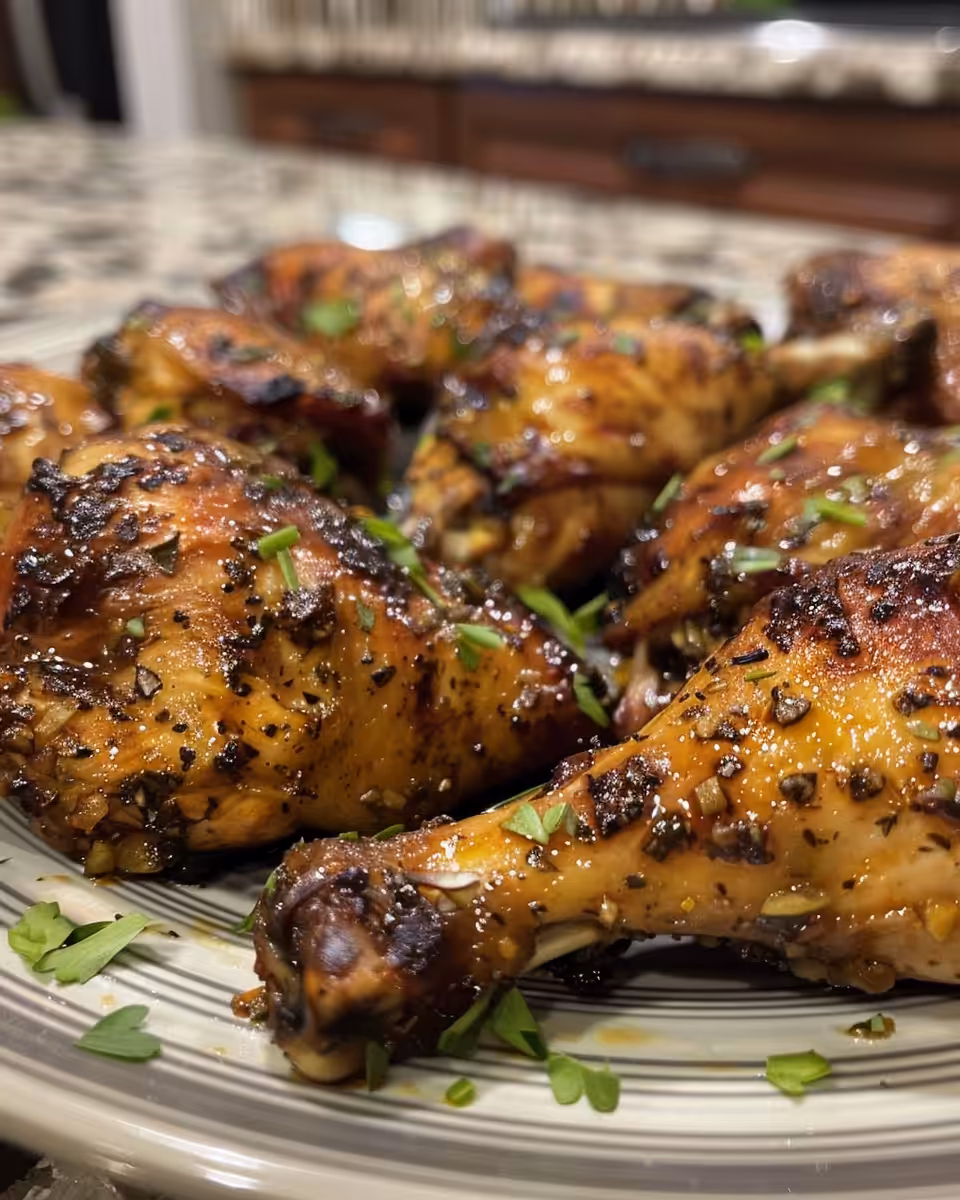 Brown sugar glazed chicken breasts cooking in pressure cooker