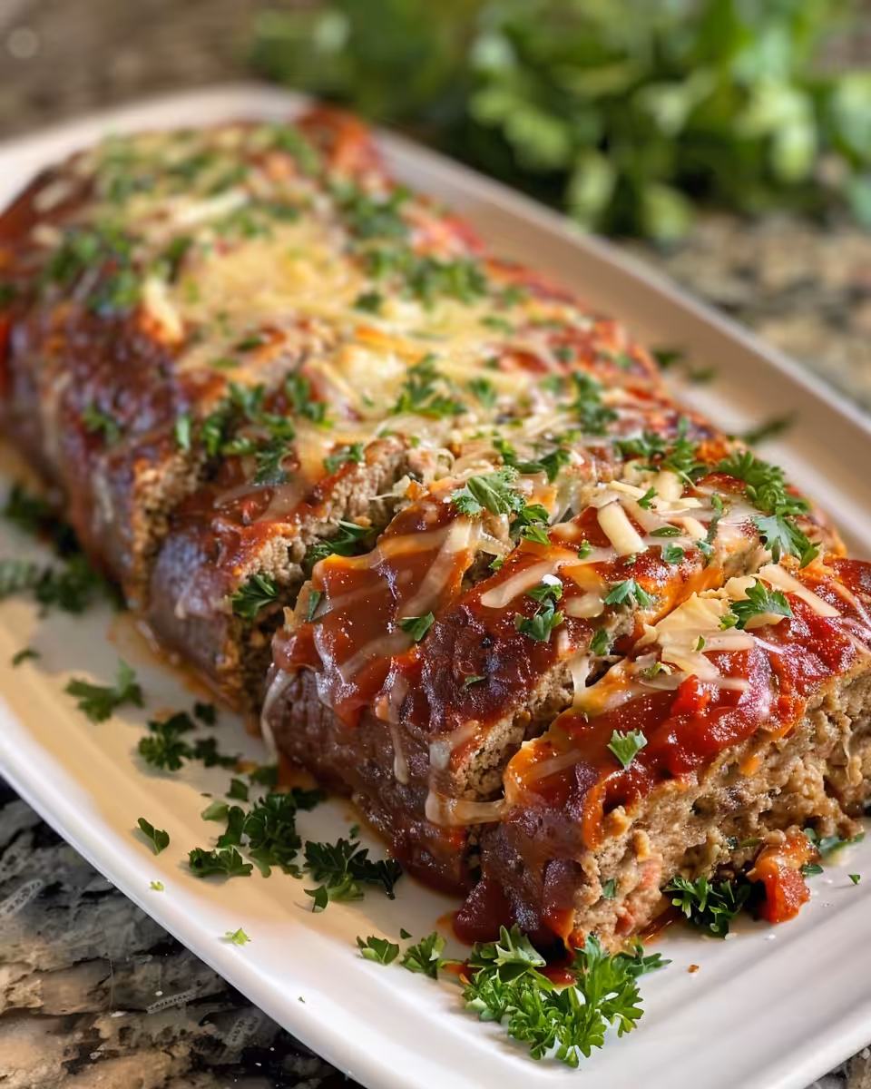Ingredients prepared for garlic Parmesan chicken meatloaf